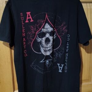 Sullen Art Co. Black Skull Graphic Tee